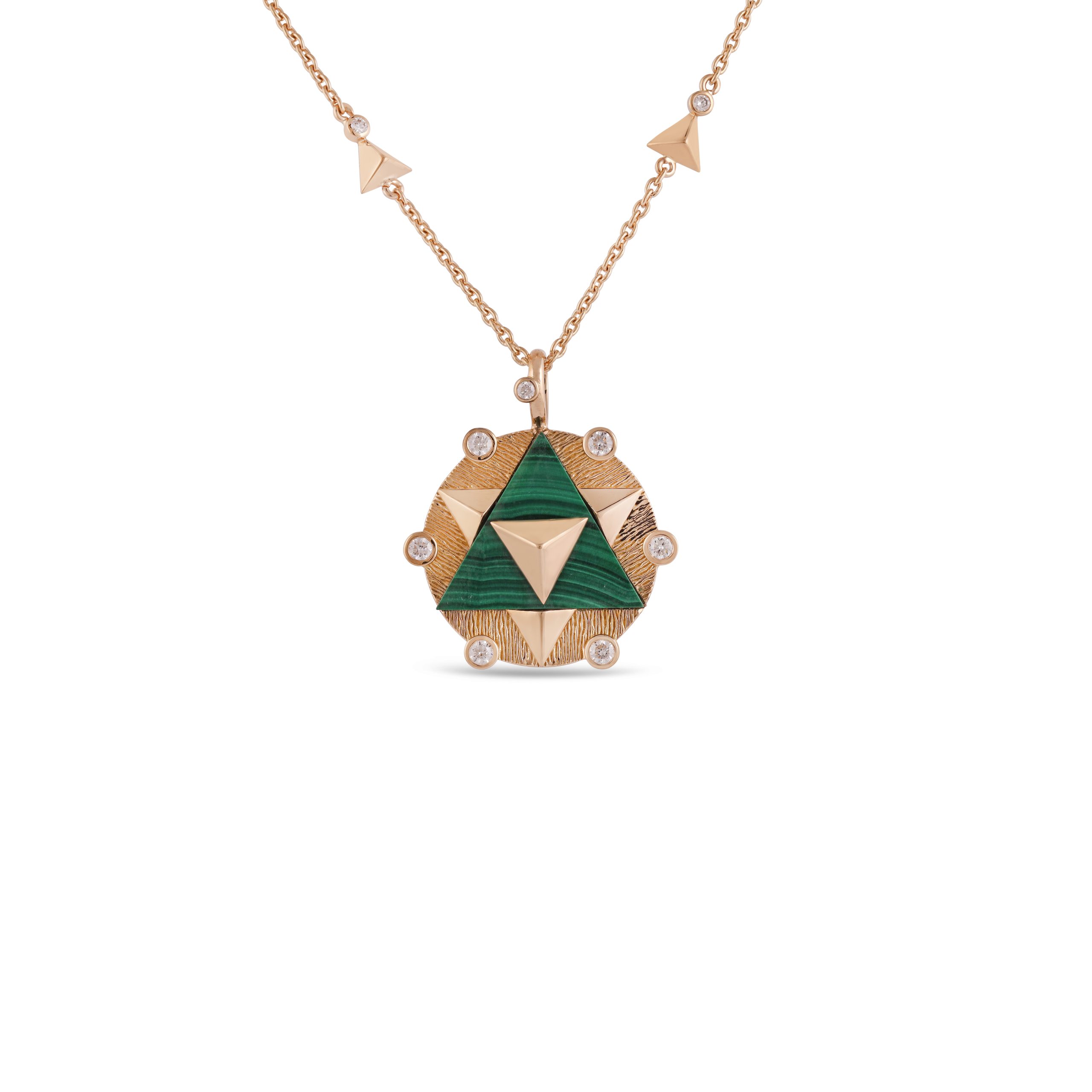 Aravali Yantra Malachite Pendant