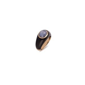 Ebony purple star sapphire ring