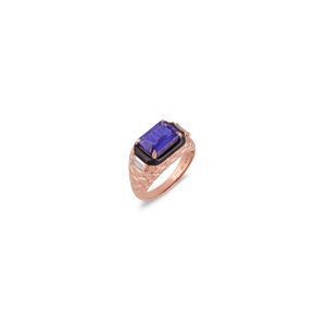 OOAK Tanzanite and Diamond ring