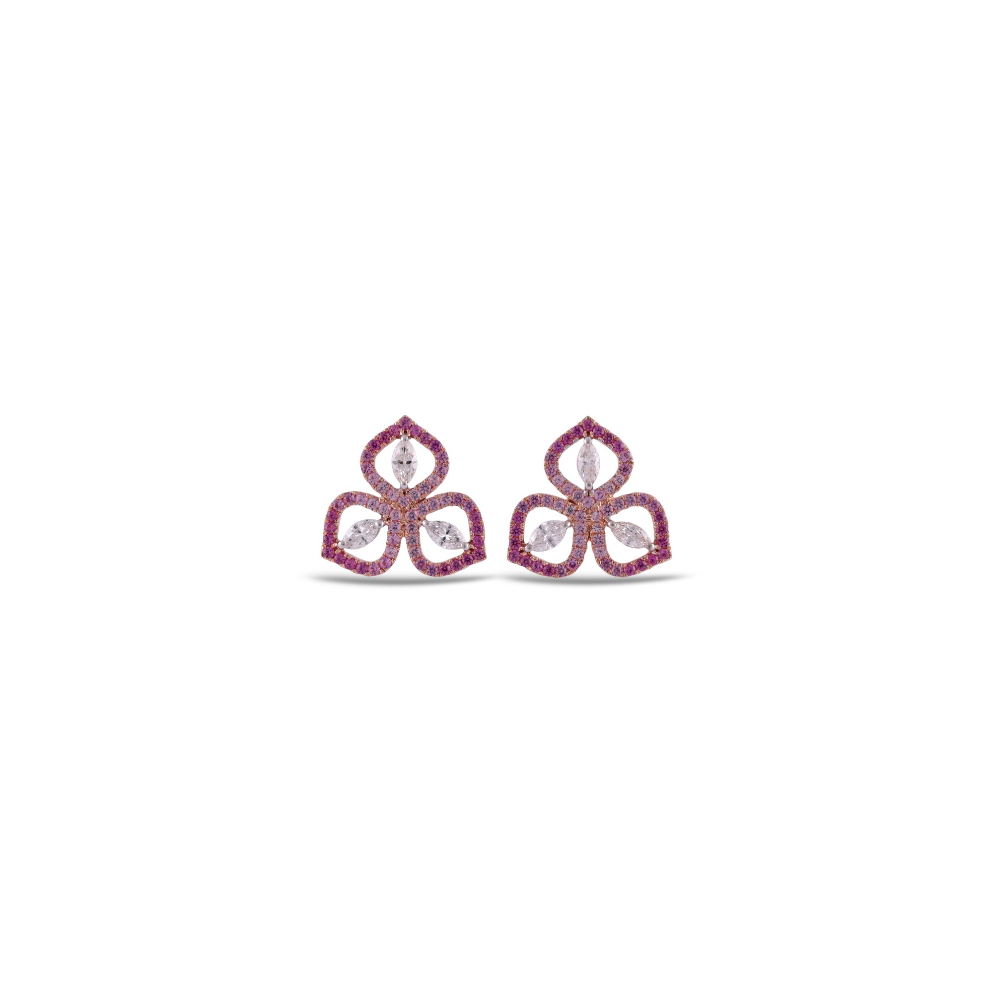 Sarai Pink Trio Earstuds