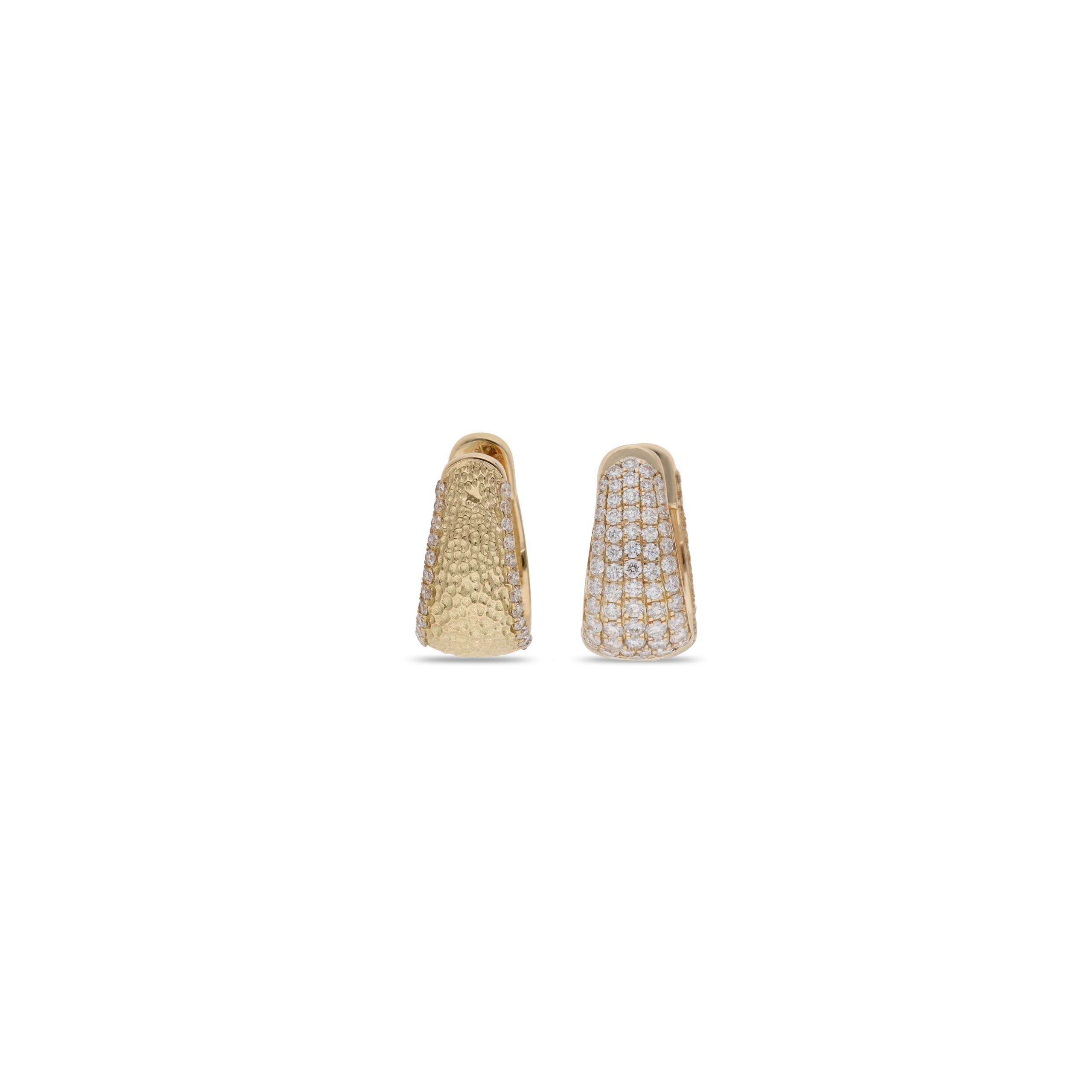 Yami diamond Taper Reversible Earrings Y/G
