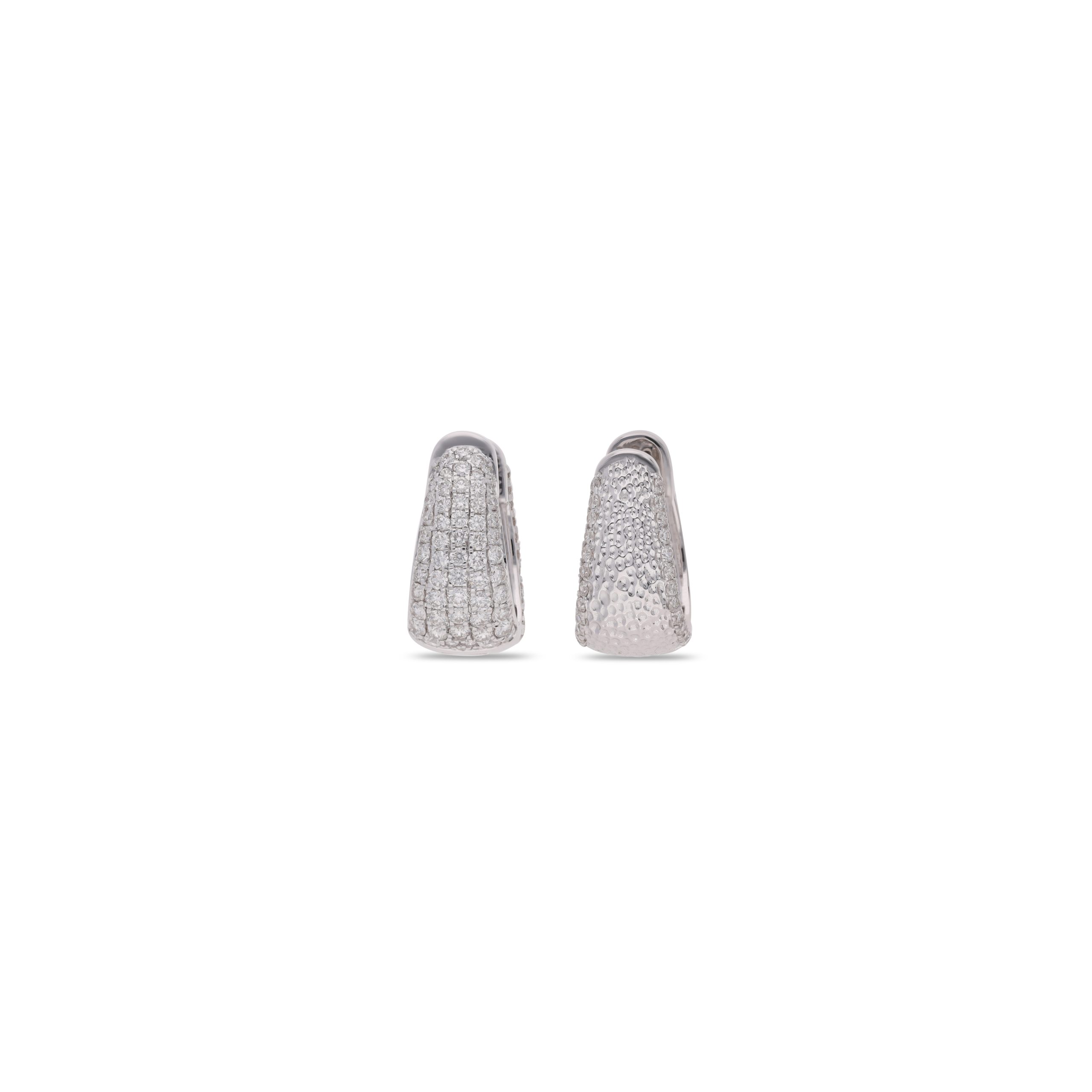 Yami Diamond Taper Reversible Earrings W/G