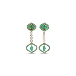 Sarai Classic Emerald Earrings