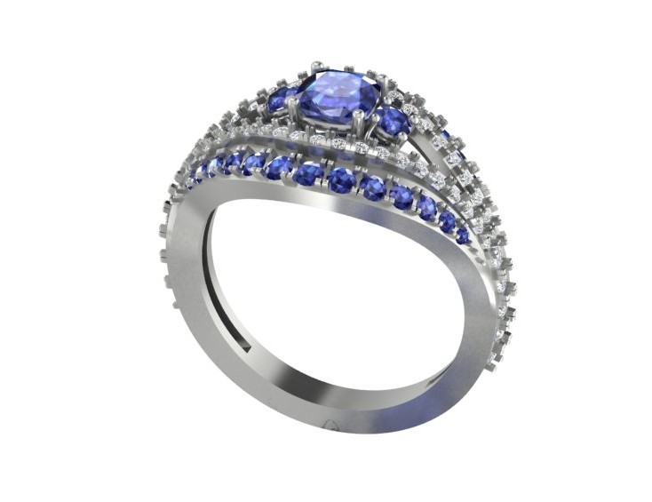 Sarai Signature Blue Sapphire Ring
