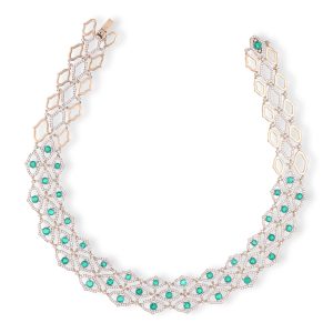 Sarai Emerald & Diamond Collier Necklace