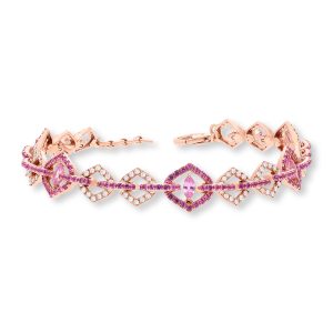 Sarai Pink Sapphire & Diamond Bracelet