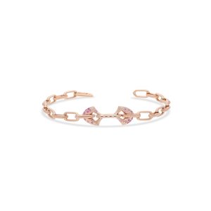 Jaipur Arch Dual Link Pink Sapphire Bracelet