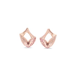 Jaipur Arch Pink Sapphire Hoops