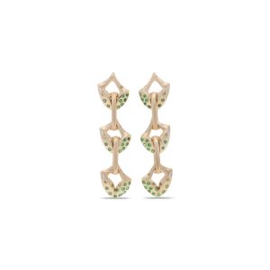 Jaipur Arch Tsavorite Fall Earrings