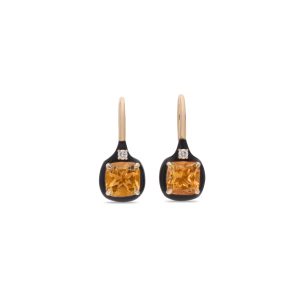 Aravali Citrine Cushion Drop Earrings
