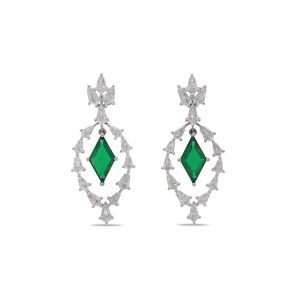 OOAK Emerald Kite Earrings