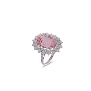OOAK Morganite & Diamond  Ring
